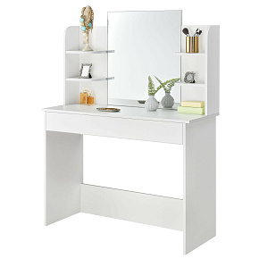 Modern cosmetic dressing table with large mirror ModernHome Modern cosmetic dressing table with large mirror ModernHome