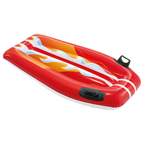 Inflatable board with handles for children Red INTEX