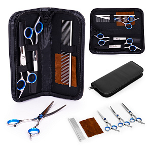 Grooming Set for Dogs and Cats – Scissors, Comb, Case Petsi Grooming Set for Dogs and Cats – Scissors, Comb, Case Petsi