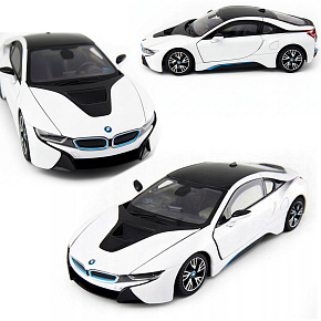 Lebula auto sběratelské kovové bmw i8 bílé
