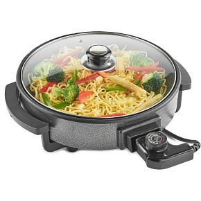 Royalty Line RL-PP18214: Víceúčelová elektrická pánev na občerstvení/pizzu XXL – 1500W – Ø42cm Royalty Line RL-PP18214: Víceúčelová elektrická pánev na občerstvení/pizzu XXL – 1500W – Ø42cm