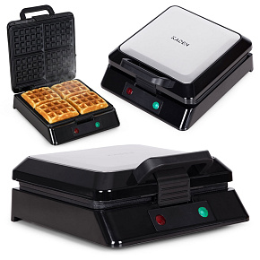 Waffle Maker for 4 Large Waffles Non-Stick Coating 1080–1300W KADEN Waffle Maker for 4 Large Waffles Non-Stick Coating 1080–1300W KADEN