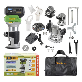 Frézka horní Procraft POB24-1b-f s příslušenstvím 3v1 Frézka horní Procraft POB24-1b-f s příslušenstvím 3v1