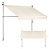 Balcony Sunshade Awning 300x120 cm, Height Adjustable, Waterproof with Hand Crank, Beige, MultiGarden