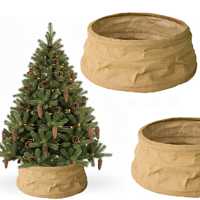 Lebula obal na stojan na vánoční stromek, obal na květináč z juty, průměr 66 cm, výška 25 cm. Lebula obal na stojan na vánoční stromek, obal na květináč z juty, průměr 66 cm, výška 25 cm.