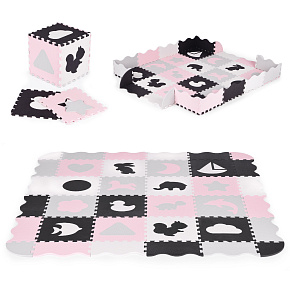 Pěnová podložka s ohrádkou puzzle suchý bazén 36 dílů ECOTOYS Pěnová podložka s ohrádkou puzzle suchý bazén 36 dílů ECOTOYS