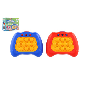 Bubble pops Praskající bubliny silikon postřehová hra na baterie 2 barvy v krabičce 13x10,5x5,5cm