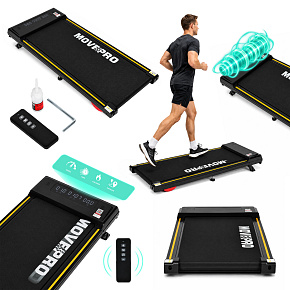 Domácí elektrický běžecký pás 10 km/h walking pad tréninkový pod stůl dálkové ovládání aplikace MOVEPRO