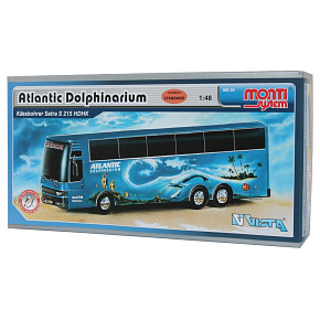 Stavebnice Monti System MS 50 Atlantic Dolphinarium Bus 1:48 v krabici 31,5x16,5x7,5cm