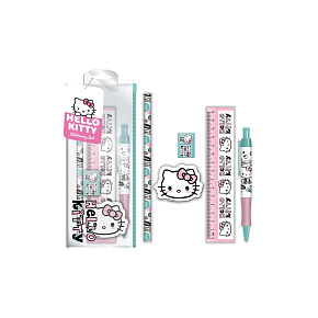 Školní set v pouzdru Hello Kitty 5ks 12ks v boxu Školní set v pouzdru Hello Kitty 5ks 12ks v boxu