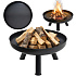Large solid cast iron garden fire pit 60 cm, perfect for a bonfire