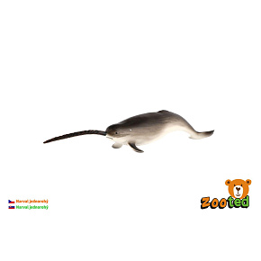 Narval jednorohý zooted plast 20cm Narval jednorohý zooted plast 20cm