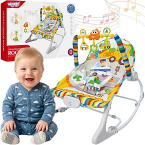 WOOPY BABY Lehátko Houpačka Interaktivní S Vibracemi A Hrazdičkou Vícebarevné WOOPY BABY Lehátko Houpačka Interaktivní S Vibracemi A Hrazdičkou Vícebarevné