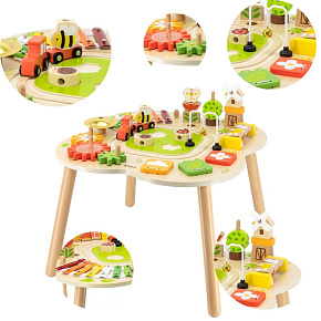 VIGA PolarB Stůl Stoleček Vzdělávací Aktivity Pyramida Xylofon Senzorika Montessori