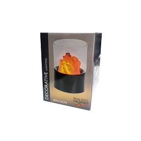 Dekorativní lampička oheň ve skle