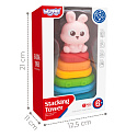 WOOPIE BABY Senzorická pyramida Věž Třídič Králíček 6m+