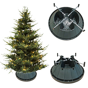 Stojan na vánoční stromek pevný velký pro stromek max 2,2 m základna zelená Stojan na vánoční stromek pevný velký pro stromek max 2,2 m základna zelená