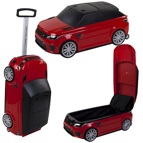 Lebula kufřík jezdítko 3v1 land range rover auto pro děti červený