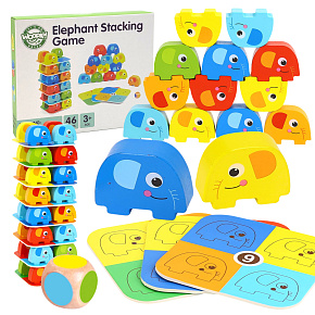 WOOPIE GREEN Sloník na Sloníku Hra na Zručnost FSC WOOPIE GREEN Sloník na Sloníku Hra na Zručnost FSC