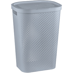 Koš na špinavé prádlo INFINITY 60L šedý puntíky Koš na špinavé prádlo INFINITY 60L šedý puntíky