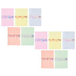 Oxford sešit A5 60 listů čtverečkovaný květiny pastel 10ks