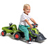 FALK Traktůrek Odrážedlo Baby Claas s Bagr Lžící a Přívěsem