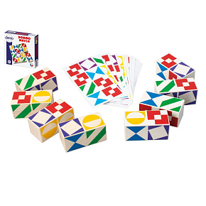 Domino match společenská hra dřevo v krabičce 15x15x3,5cm