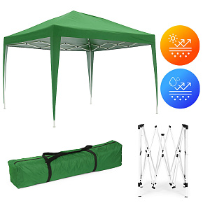 Garden Pavilion Tent 3x3 m, Pop-Up Canopy for Garden or Terrace, MultiGarden Garden Pavilion Tent 3x3 m, Pop-Up Canopy for Garden or Terrace, MultiGarden