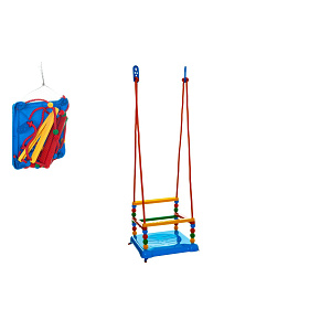 Houpačka plast 35x34cm modrá nosnost 40kg v síťce 