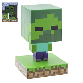 Lampička Zombie Minecraft na baterie v krabičce 10,5x14x9cm Lampička Zombie Minecraft na baterie v krabičce 10,5x14x9cm
