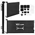 Protective Retractable Safety Gate 160 cm for Stairs and Doors Black ECOTOYS