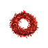 Dekorace věnec - Červený, lesklý