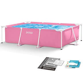 Large rectangular frame garden pool 220 x 150 cm INTEX 28266 Large rectangular frame garden pool 220 x 150 cm INTEX 28266