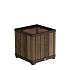 Deco čtvercový květináč Walnut