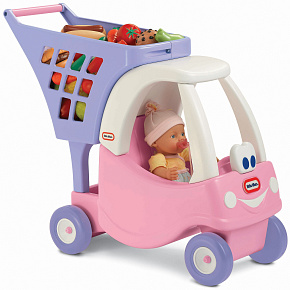 Dětský nákupní vozík Cozy Coupe Little Tikes růžový