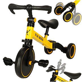 Odrážedlo Trike Fix Mini multifunkční kolo 3v1 žluté Odrážedlo Trike Fix Mini multifunkční kolo 3v1 žluté