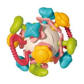 WOOPIE BABY Měkká Chrastítko 4v1 Kousátko Senzorická Hračka pro Kojence 0m+ WOOPIE BABY Měkká Chrastítko 4v1 Kousátko Senzorická Hračka pro Kojence 0m+