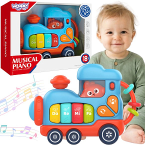 WOOPIE BABY Interaktivní Hudební Pianko Lokomotiva WOOPIE BABY Interaktivní Hudební Pianko Lokomotiva