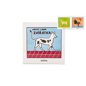 Knížka Leporelo Zvířátka Josef Lada CZ text 15,5x15x1cm 12m+