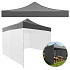Roof cover 3x3 m for a garden pavilion tent 420D PVC, grey, MultiGarden