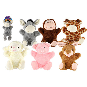 Maňásek Zvířátko plyš 30cm 6 druhů 18m+