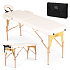Wooden Massage and Rehabilitation Table 2-Section Foldable in Suitcase + Bag ModernHome