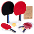 Table Tennis Set 2 Ping-Pong Paddles + 3 Balls