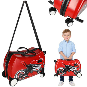 Cestovní kufr pro děti na kolečkách příruční zavazadlo motorka Cestovní kufr pro děti na kolečkách příruční zavazadlo motorka