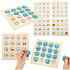 Stolní hra memory montessori sada dřevěných puzzle 4 karty
