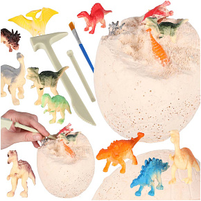 Dinosauři vykopávky vejce XL dinosaura 12 figurek archeologická sada