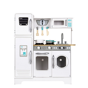 Huge white wooden children's kitchen by ECOTOYS