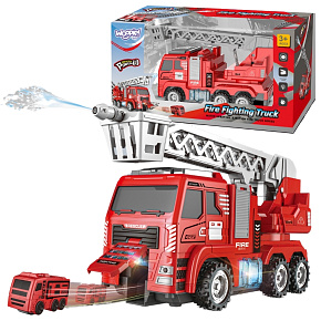 WOOPIE Interaktivní Hasičské Auto s Pohyblivým Žebříkem