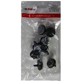 F Kluzák s čepem fi20 černý s plstí (8ks) F Kluzák s čepem fi20 černý s plstí (8ks)