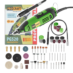 Bruska přímá s ohebným nástavcem Procraft PG520 Bruska přímá s ohebným nástavcem Procraft PG520